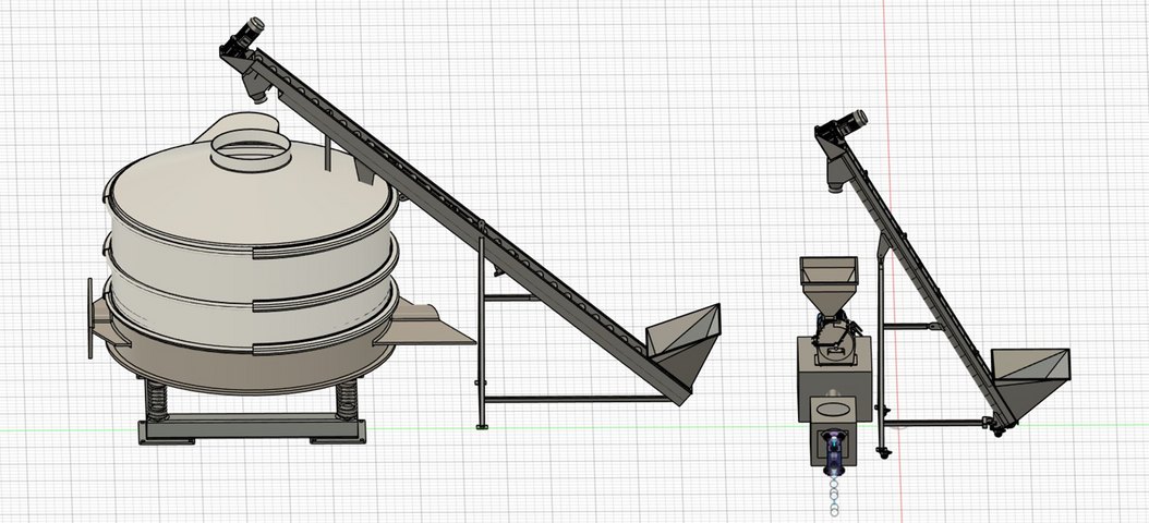 Screw conveyor feed CAD