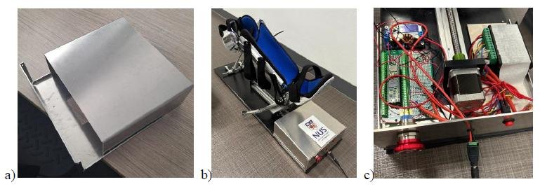 Three views of the aluminium enclosure
